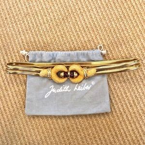 Vintage Judith Leiber Vintage Gold Belt with Duster Bag